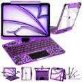 TabShell Y2K Transparent Purple 360° Rotating iPad Keyboard Case