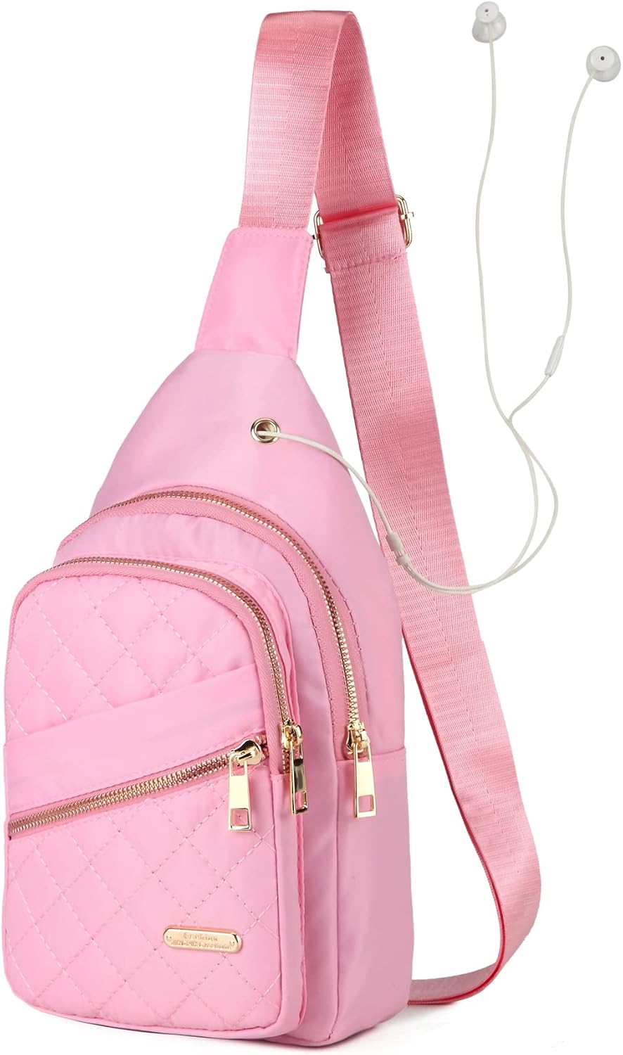 AOSTIHOT Sling Bag Small Crossbody Bags for Women Men, Quilted Cross Body Sling backpack for Travel Daily Commutes