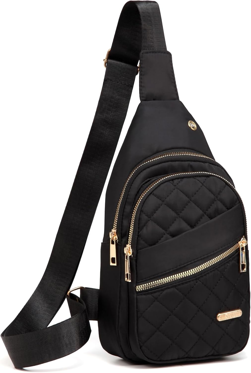 AOSTIHOT Sling Bag Small Crossbody Bags for Women Men, Quilted Cross Body Sling backpack for Travel Daily Commutes