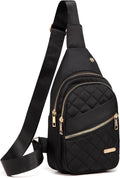 AOSTIHOT Sling Bag Small Crossbody Bags for Women Men, Quilted Cross Body Sling backpack for Travel Daily Commutes