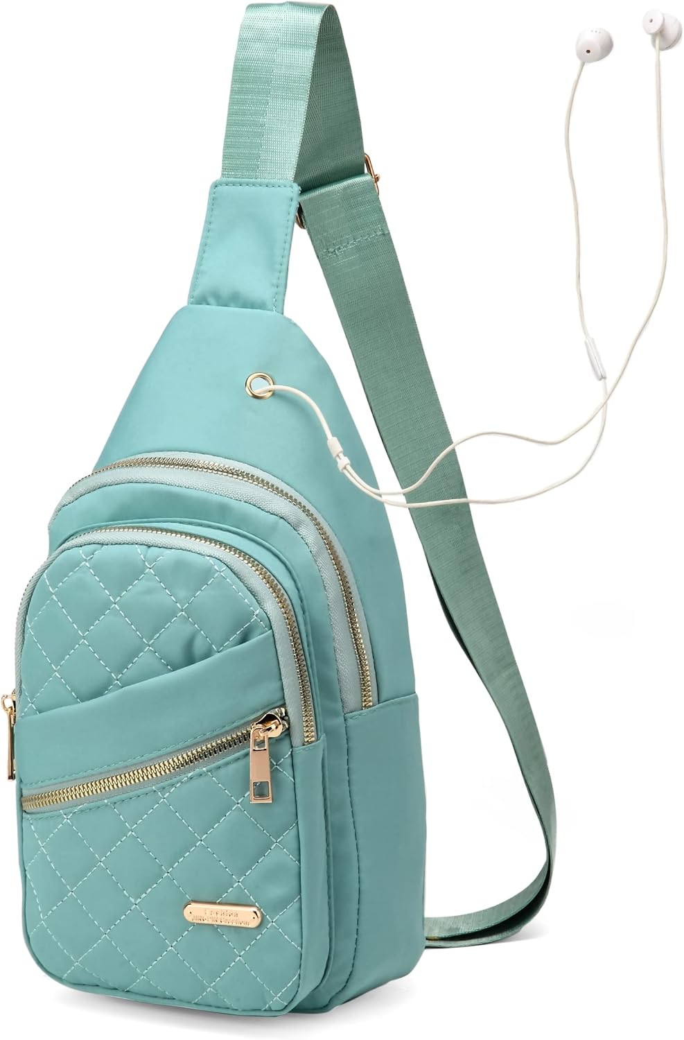 AOSTIHOT Sling Bag Small Crossbody Bags for Women Men, Quilted Cross Body Sling backpack for Travel Daily Commutes