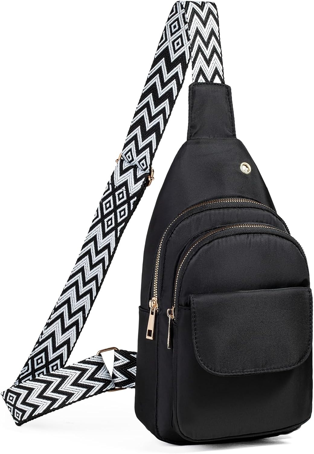 AOSTIHOT Sling Bag Small Crossbody Bags for Women Men, Quilted Cross Body Sling backpack for Travel Daily Commutes