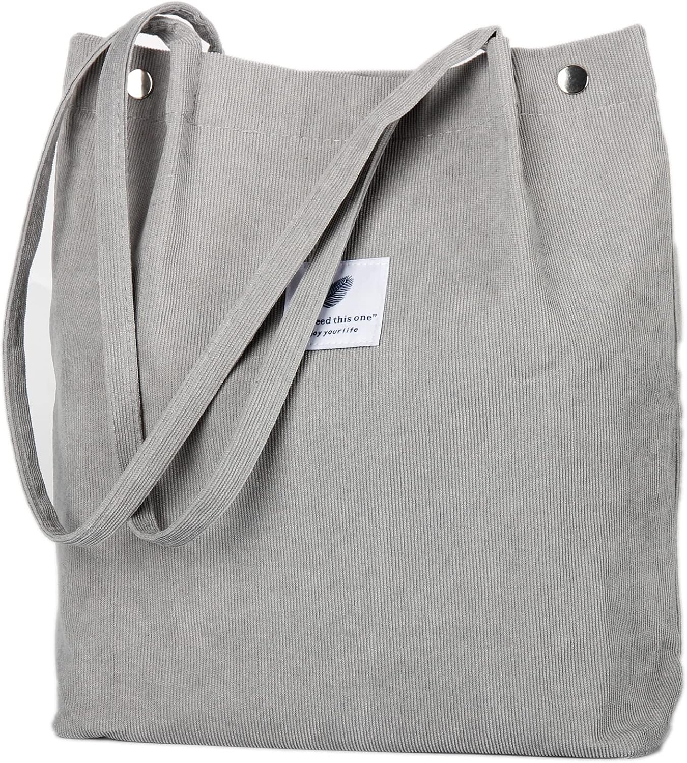 Corduroy Tote Bag Cute Tote Bags for Women Shoulder Bag with Inner Pocket for Work Beach Travel and Shopping Grocery