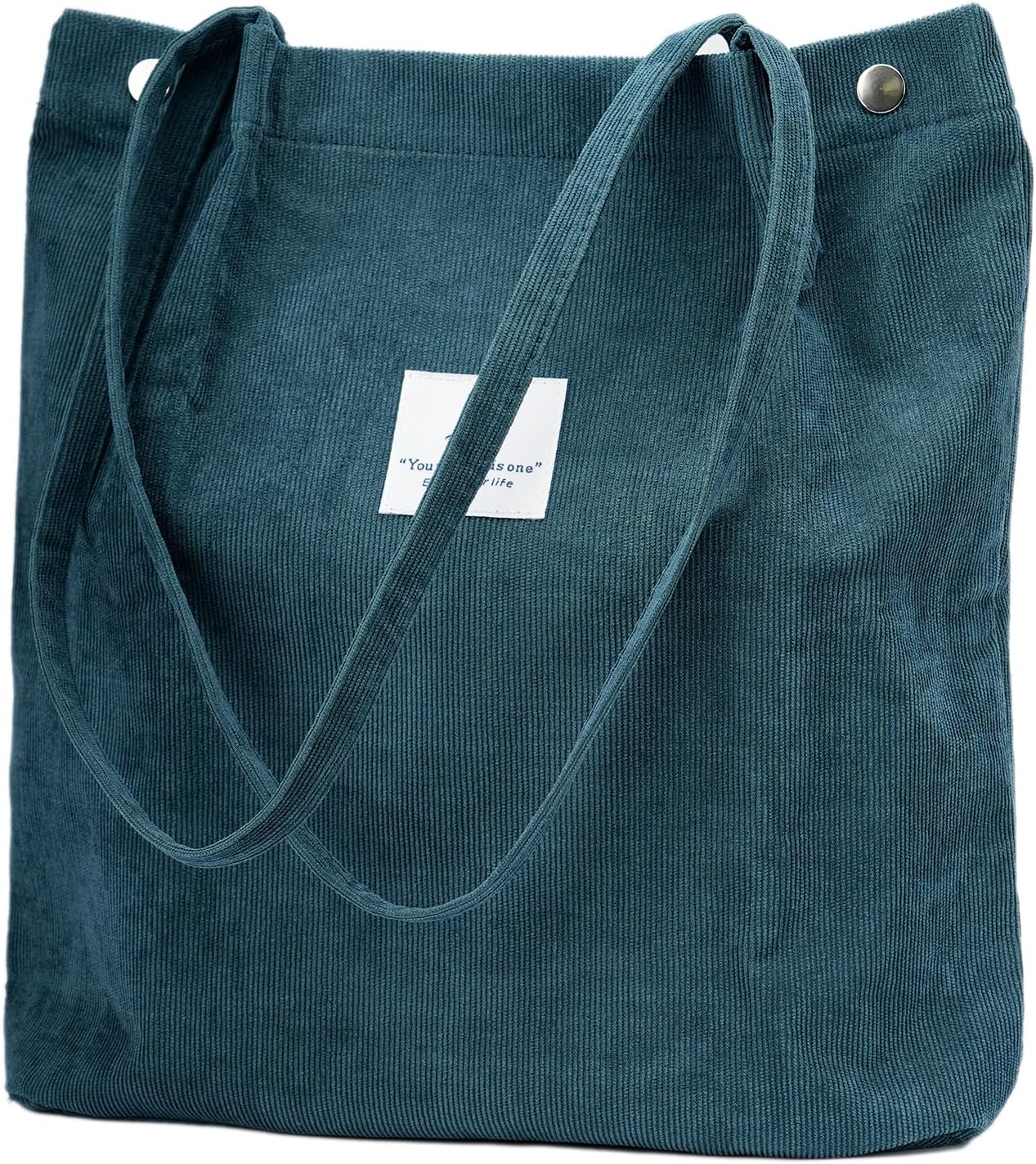 Corduroy Tote Bag Cute Tote Bags for Women Shoulder Bag with Inner Pocket for Work Beach Travel and Shopping Grocery