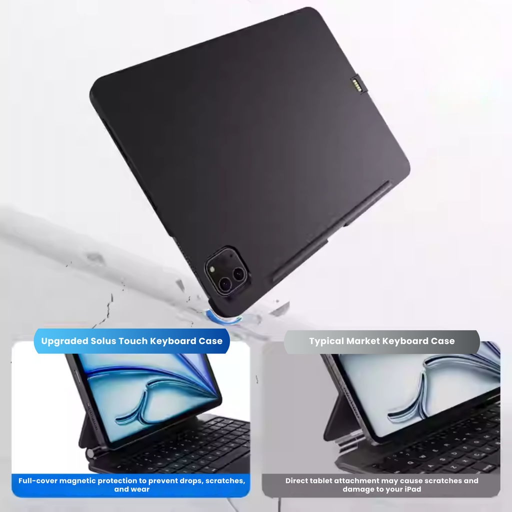 TabShell Touch-Connect iPad Keyboard Case (No Bluetooth Required)