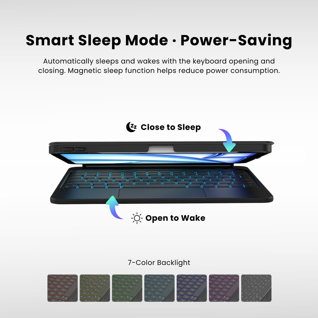 TabShell Touch-Connect iPad Keyboard Case (No Bluetooth Required)