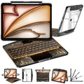 TabShell Y2K Transparent Black 360° Rotating iPad Keyboard Case