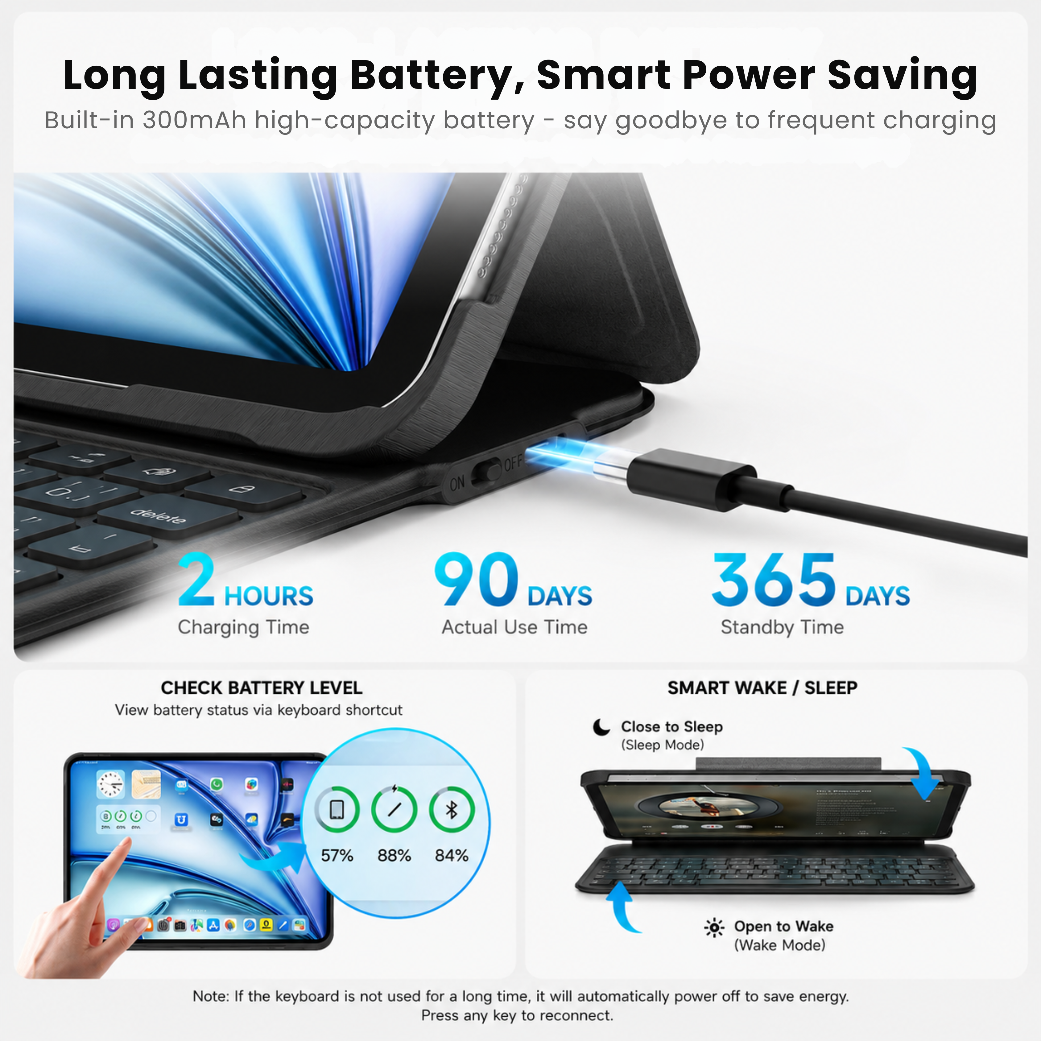 TabShell Lightweight Butterfly iPad Keyboard Case