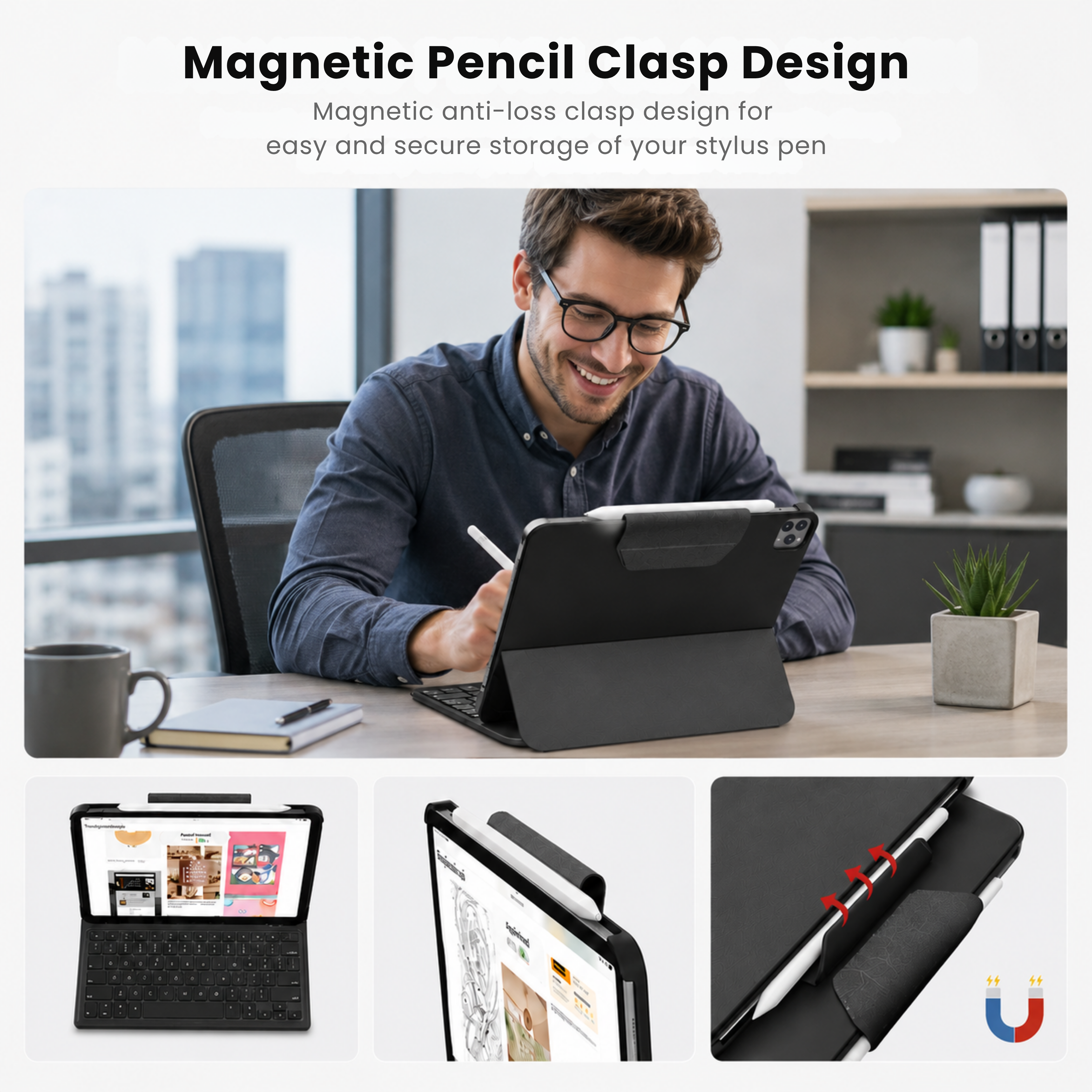 TabShell Lightweight Butterfly iPad Keyboard Case