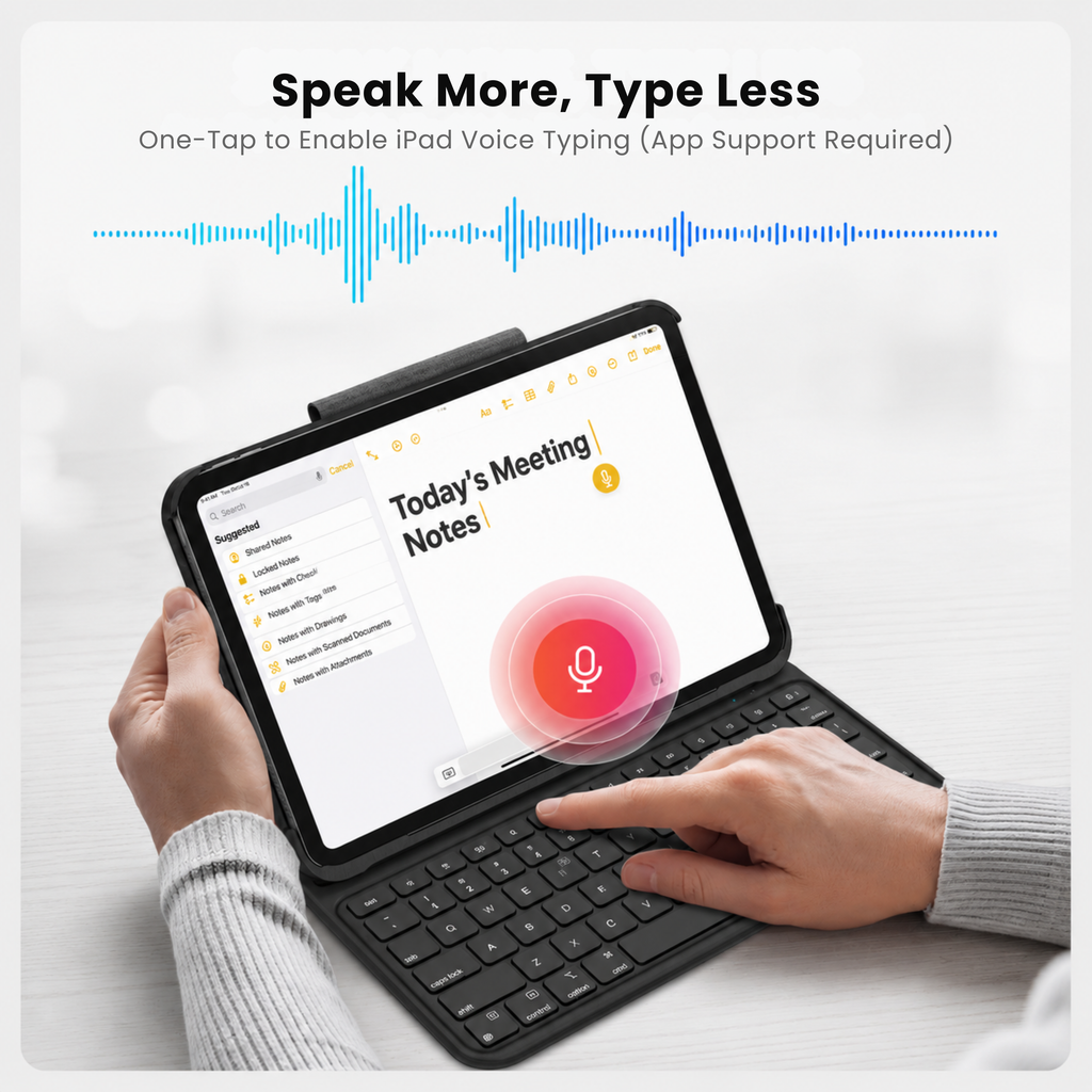 TabShell Lightweight Butterfly iPad Keyboard Case