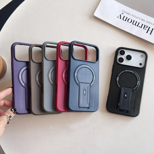 For Magsafe Shockproof Phone Cases for IPhone 17 Air 16 E 15 14 13 12 11 Pro Max Plus Magnetic Mounting Bracket Protective Cover