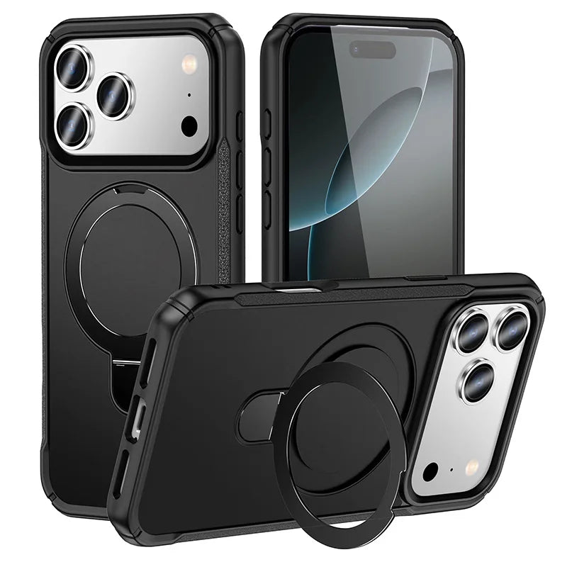 iPhone 17 MagSafe Case with Ring Holder & Kickstand