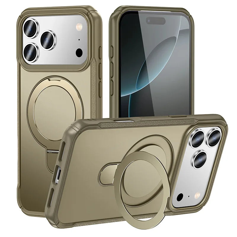 iPhone 17 MagSafe Case with Ring Holder & Kickstand