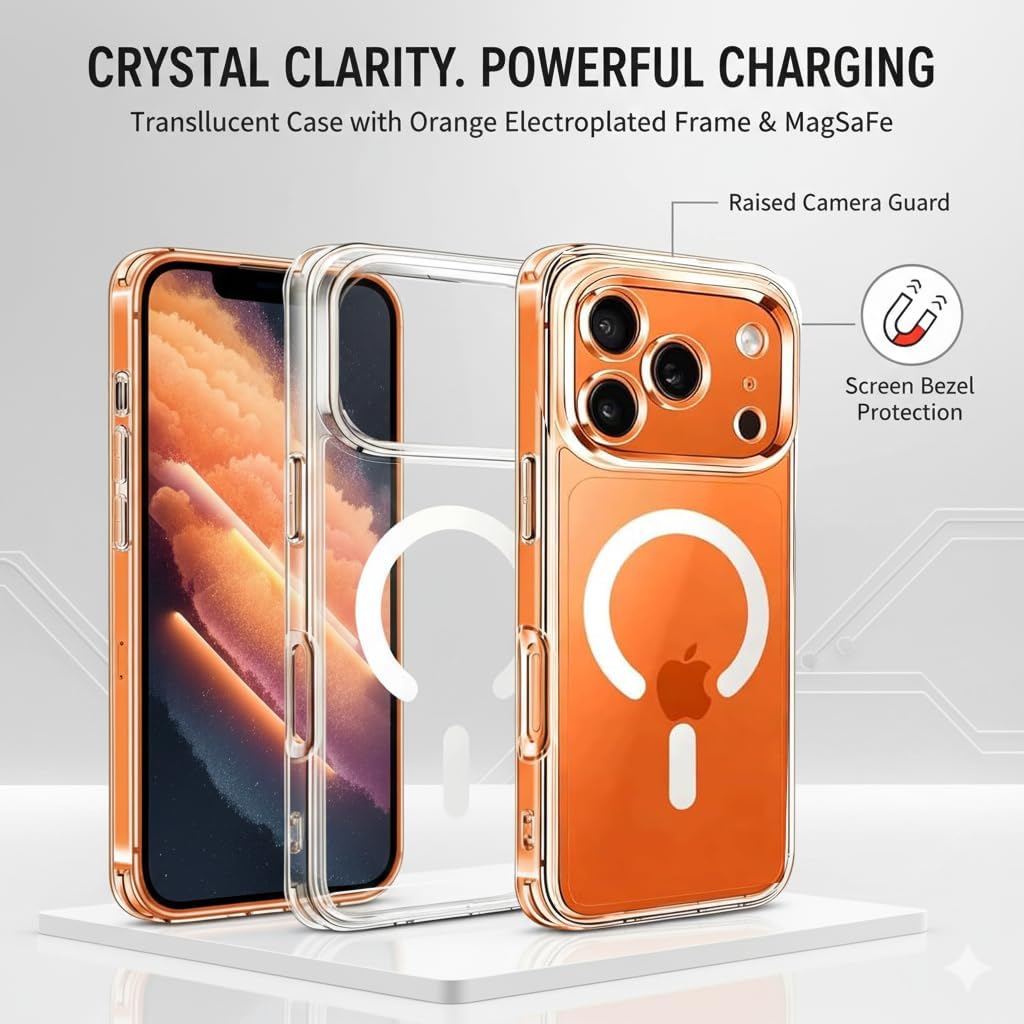 Clear MagSafe Compatible Case for iPhone 17 Series