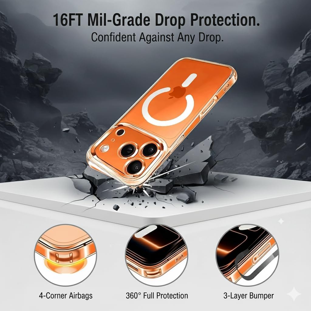 Clear MagSafe Compatible Case for iPhone 17 Series